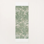 Tapis De Yoga William Morris tulip fond textile vert (Dos)