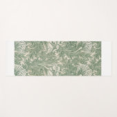 Tapis De Yoga William Morris tulip fond textile vert (Devant (Horizontal))