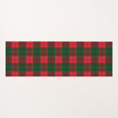 Tapis De Yoga Winter Holiday Tartan pattern  Scottish red green (Devant (Horizontal))