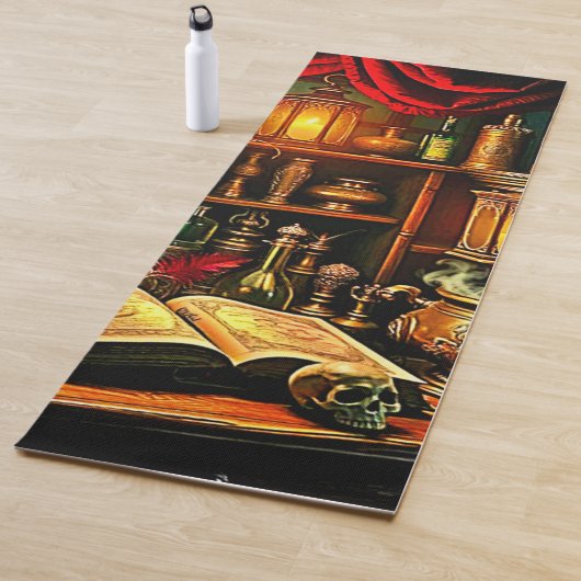 Tapis De Yoga Witch's Altar Mystical Night Brew Design (En situation)