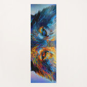 Tapis De Yoga Wolf de l'esprit mystique (Devant)