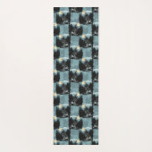 Tapis De Yoga Wolf Howling À Moon Design Motif (Dos)