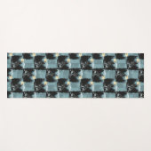 Tapis De Yoga Wolf Howling À Moon Design Motif (Devant (Horizontal))