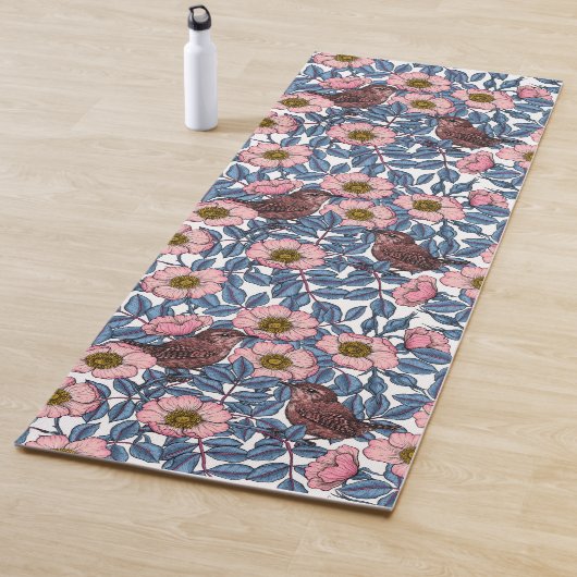 Tapis De Yoga Wrens en rose (En situation)
