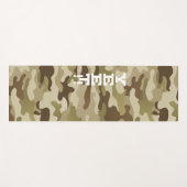 Tapis De Yoga Yeet Army Green Camouflage (Devant (Horizontal))