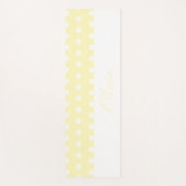 Tapis De Yoga Yellow Poka Dots (Devant)
