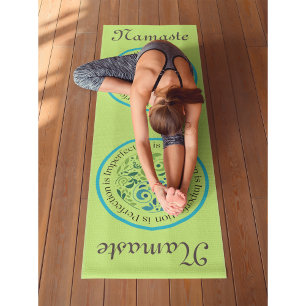 Tapis De Yoga Yin Yang Olive Workout, Pilates et