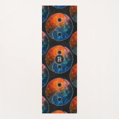Tapis De Yoga Yin Yang Yoga Mat avec votre initiale (Devant)
