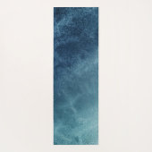 Tapis De Yoga Yoga bleu Abstrait (Dos)