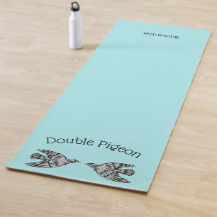 Tapis De Yoga Yoga bleu pigeon double