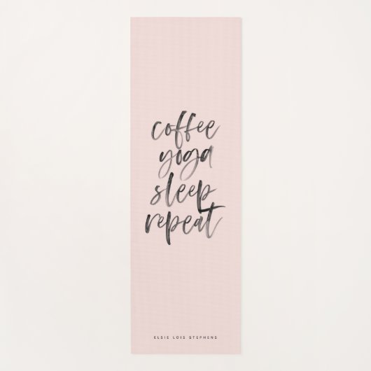 Tapis De Yoga yoga café répéter le sommeil (Devant)