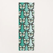 Tapis De Yoga Yoga de papillon turquoise (Devant)