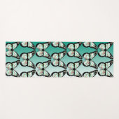 Tapis De Yoga Yoga de papillon turquoise (Devant (Horizontal))