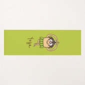 Tapis De Yoga Yoga drôle de bande dessinée (Devant (Horizontal))