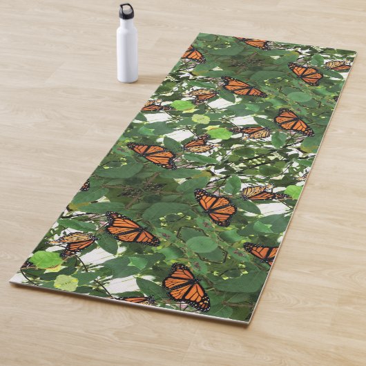 Tapis De Yoga Yoga Exercice Mat Monarch Papillons (En situation)