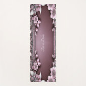 Tapis De Yoga Yoga Fleur Rose (Devant)