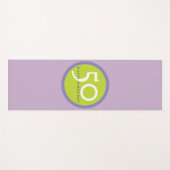 Tapis De Yoga Yoga Joyeux anniversaire 50 (Devant (Horizontal))