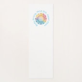 Tapis De Yoga Yoga Mantra Mandala Design Mat (Dos)