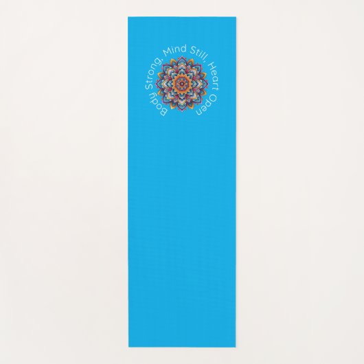 Tapis De Yoga Yoga Mantra Mandala Design Mat (Devant)