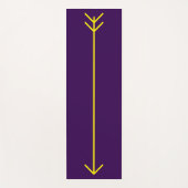 Tapis De Yoga Yoga Mat à Flèche Jaune - jaune & violet (Devant)