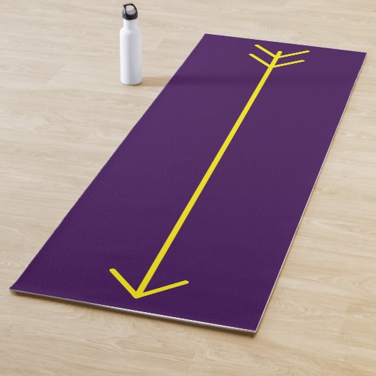 Tapis De Yoga Yoga Mat à Flèche Jaune - jaune & violet (En situation)