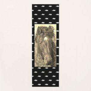 Tapis De Yoga Yoga Mat AVEC NUAGES ET CHEVAUX SAUVAGES