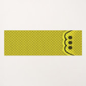 Tapis De Yoga Yoga Mat Coussin Top Design Jaune (Dos (Horizontal))