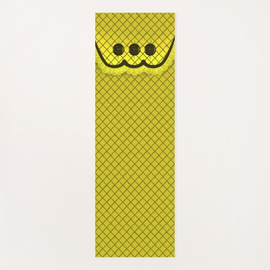 Tapis De Yoga Yoga Mat Coussin Top Design Jaune (Devant)