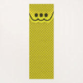 Tapis De Yoga Yoga Mat Coussin Top Design Jaune (Dos)