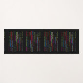 Tapis De Yoga Yoga Mat Exercice Citations Colorées Résolutions (Devant (Horizontal))