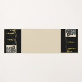 Tapis De Yoga Yoga Mat Exercice Jeu d'échecs et devis de Bouddha (Devant (Horizontal))