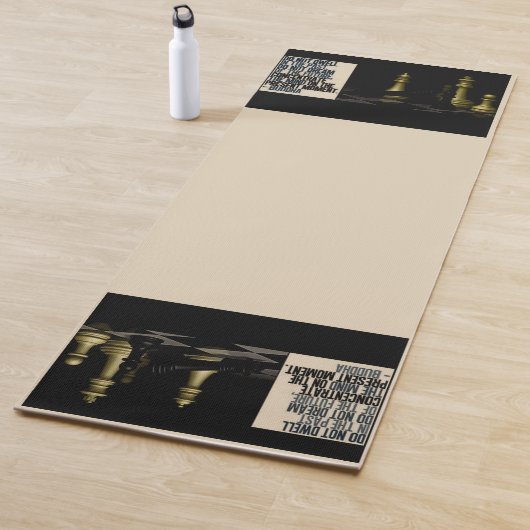Tapis De Yoga Yoga Mat Exercice Jeu d'échecs et devis de Bouddha (En situation)