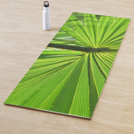 Tapis De Yoga Yoga Mat - Feuille de palme verte (En situation)