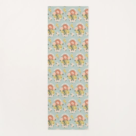 Tapis De Yoga Yoga Mat Floral Sunrise (Devant)
