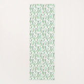 Tapis De Yoga Yoga Mat - Green Leaves Pattern (Dos)