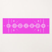 Tapis De Yoga  Yoga mat guide 7 chakras design rose (Devant (Horizontal))