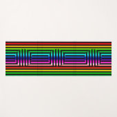 Tapis De Yoga Yoga Mat - Illusion optique rayée (Devant (Horizontal))