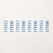 Tapis De Yoga Yoga Mat, inhale, exhale, respirer la citation (Devant (Horizontal))