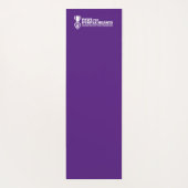 Tapis De Yoga Yoga Mat - le violet w logo (Dos)