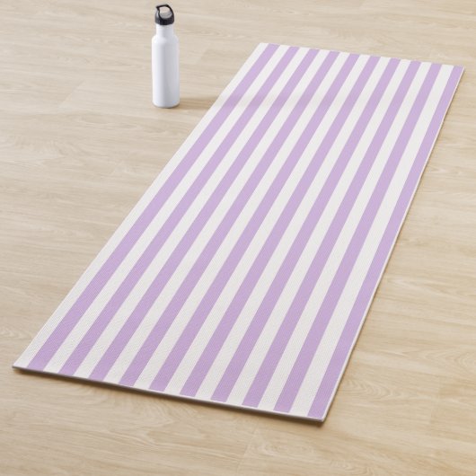 Tapis De Yoga Yoga Mat - Lilac Stripe Patterns (En situation)