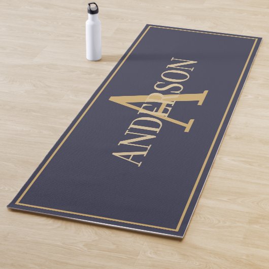 Tapis De Yoga Yoga Mat - Personnaliser Monogramme Nom Lilac (En situation)