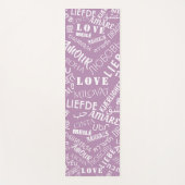 Tapis De Yoga Yoga Mat with Love Texte Multi Langue Vos Couleurs (Devant)