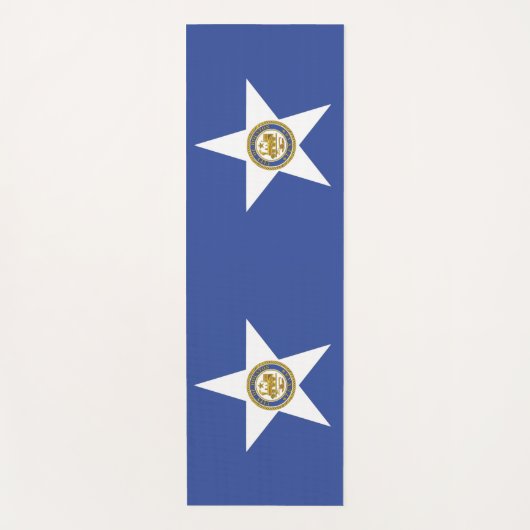 Tapis De Yoga Yoga Mats avec le drapeau de Houston, USA (Devant)