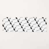 Tapis De Yoga Yoga noir et blanc (Devant (Horizontal))