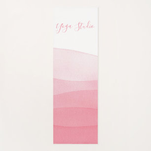 Tapis De Yoga Yoga Pilates Reiki Studio Pink Ombre Aquarelle