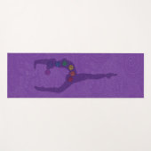 Tapis De Yoga Yoga Pose Yoga à une jambe - 09violet (Devant (Horizontal))