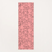 Tapis De Yoga Yoga poses pattern | Yoga seamless pattern 17 (Devant)