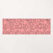 Tapis De Yoga Yoga poses pattern | Yoga seamless pattern 17 (Devant (Horizontal))