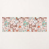 Tapis De Yoga Yoga poses pattern | Yoga seamless pattern 51 (Devant (Horizontal))