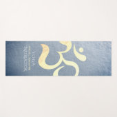 Tapis De Yoga Yoga Studio Méditation Instructeur Vie Coach OM (Devant (Horizontal))